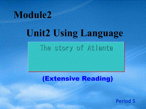 高考英语 unit2 using language课件