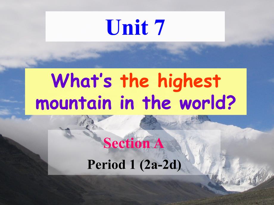 8下Unit7SectionA22a-2d课件_第1页
