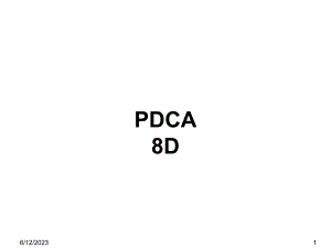 8D、PDCA培训教程合集课件