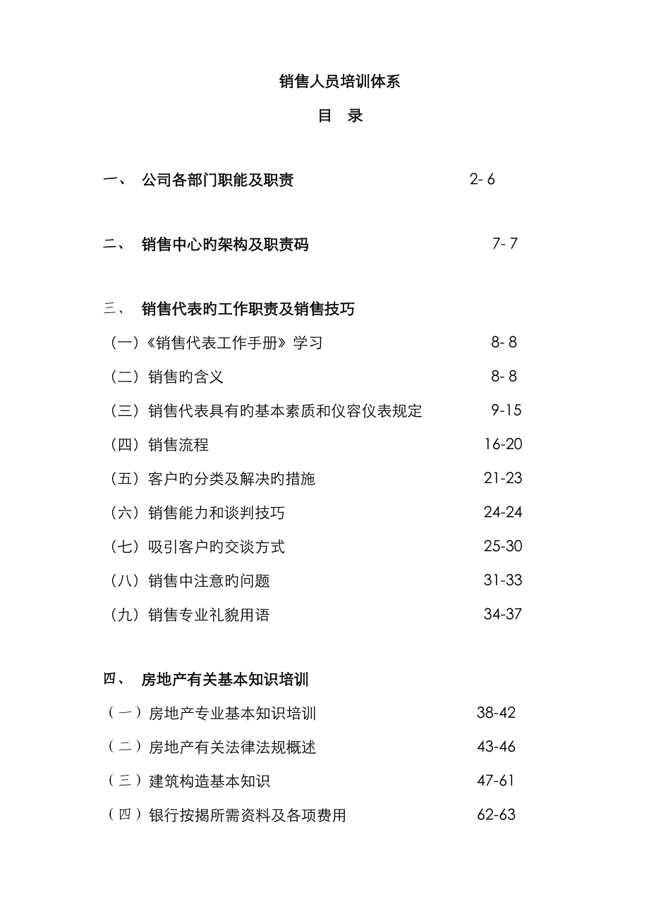 成功企业销售人员培训标准手册_第1页