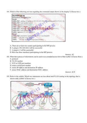 CCNA考试题库之二：最新640802v