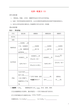 江蘇省鹽城市濱海縣2018屆中考化學一輪復習 生活中常見的鹽導學案（無答案）