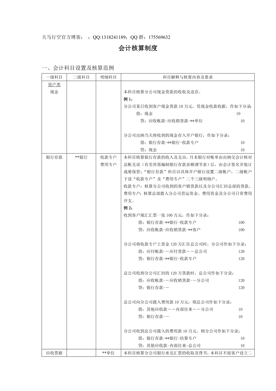 《會計核算制度》word版_第1頁