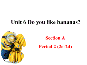 Unit6 Do you like bananas Section A 2a-2d課件 2022-2023學年人教版七年級英語上冊