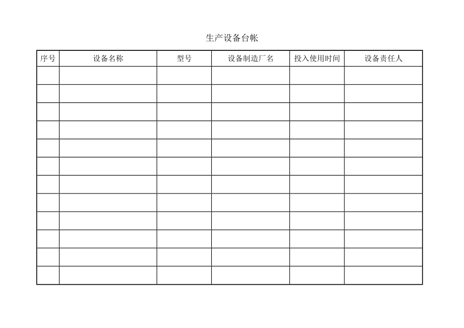 设备设施台账(共13页)_第1页