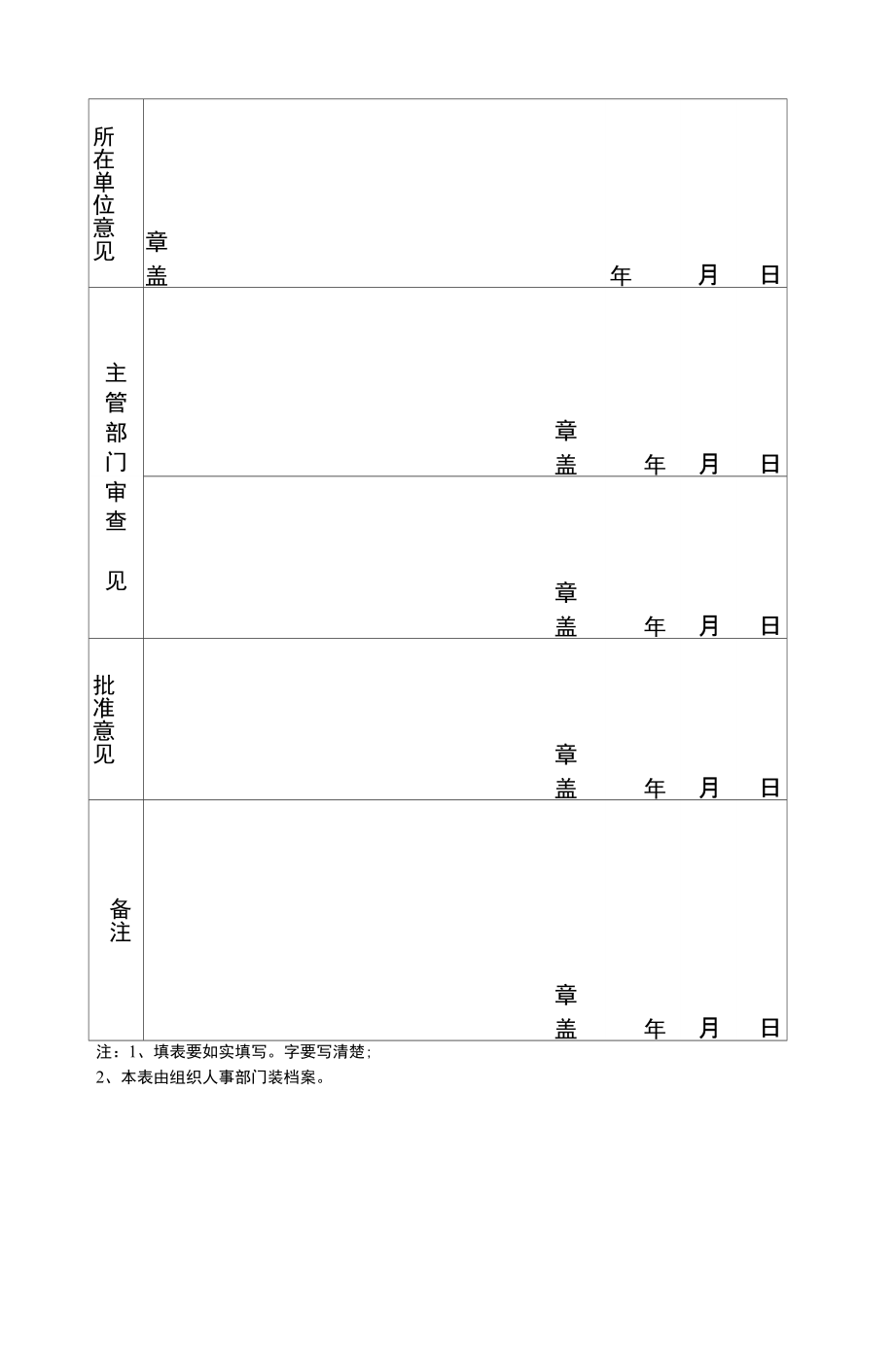 机关事业单位转正定级表_第1页