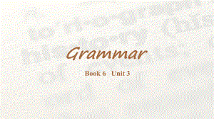 高中英語牛津譯林版（2019）選擇性必修第三冊 Unit 3 Grammar and usage 課件（共25張PPT）