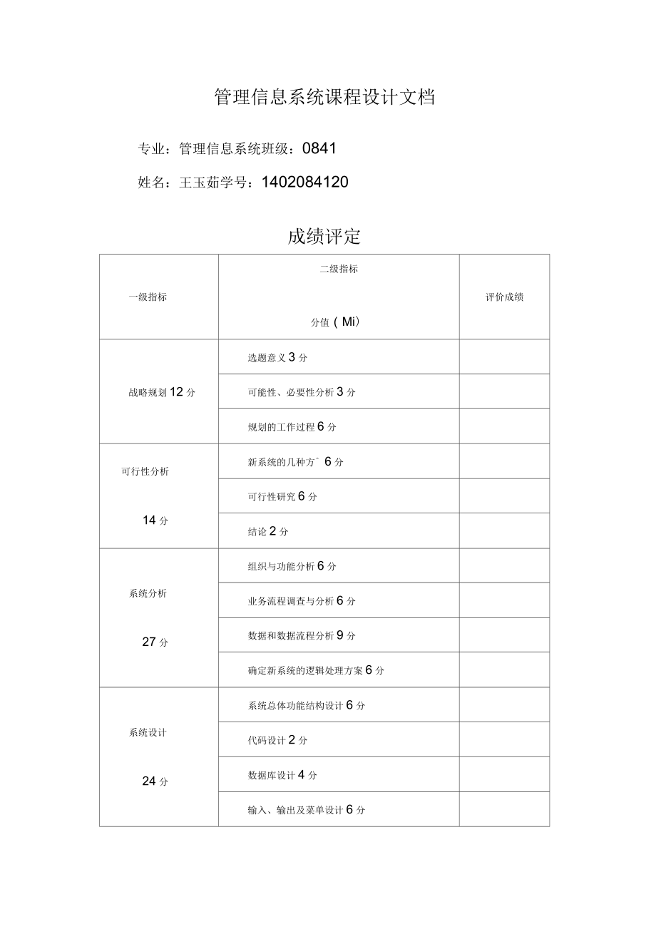 管理信息系统设计_第1页