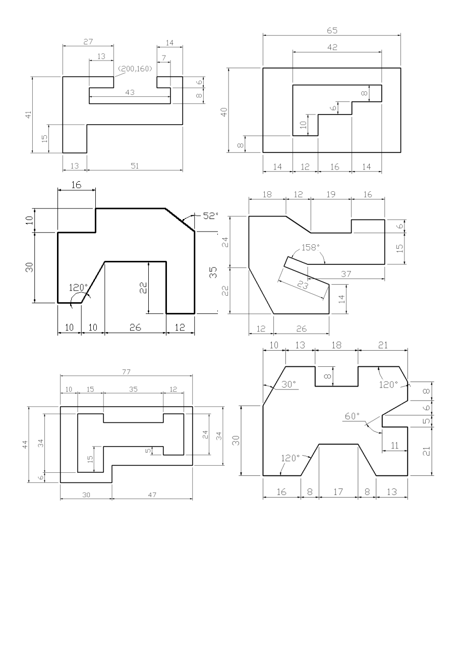 CAD上机练习题(共22页)_第1页