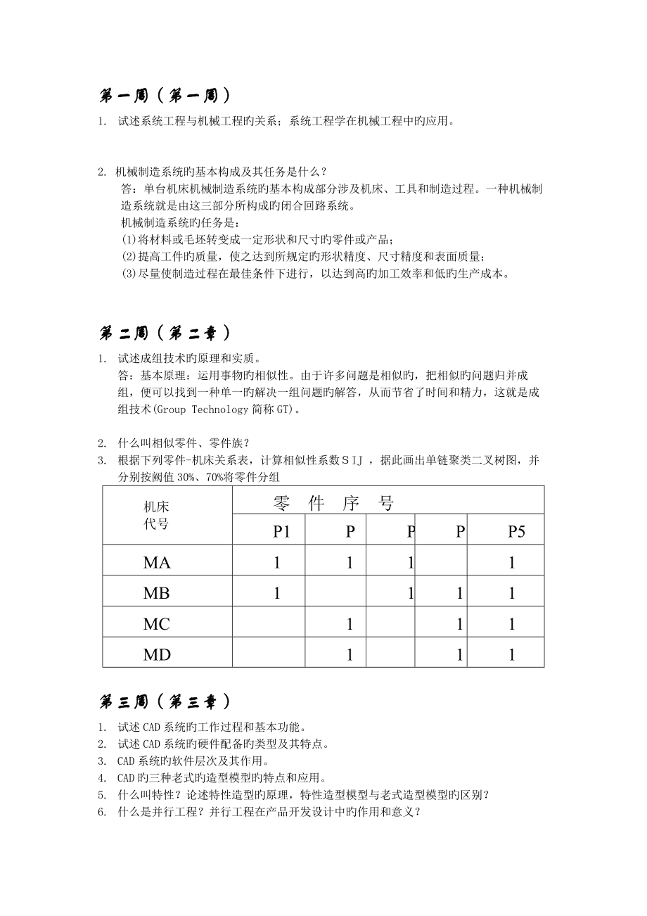 同济大学-生产系统学思考题(王家海课)_第1页