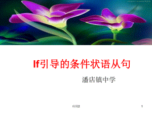 If引導(dǎo)的條件狀語從句【教學(xué)類別】