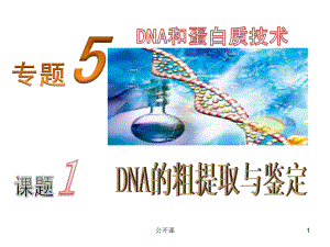 《DNA的粗提取與鑒定》課件(新人教版選修1)【上課材料】