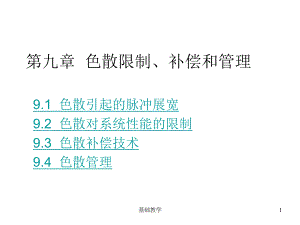 09 色散限制、補償和管理【課堂使用】