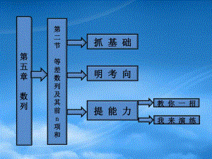 高考数学第五章第二节等差数列及其前n项和课件新人教A