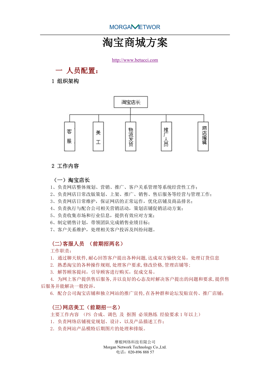 淘宝商城托管方案-网店装修-网店策划_第1页