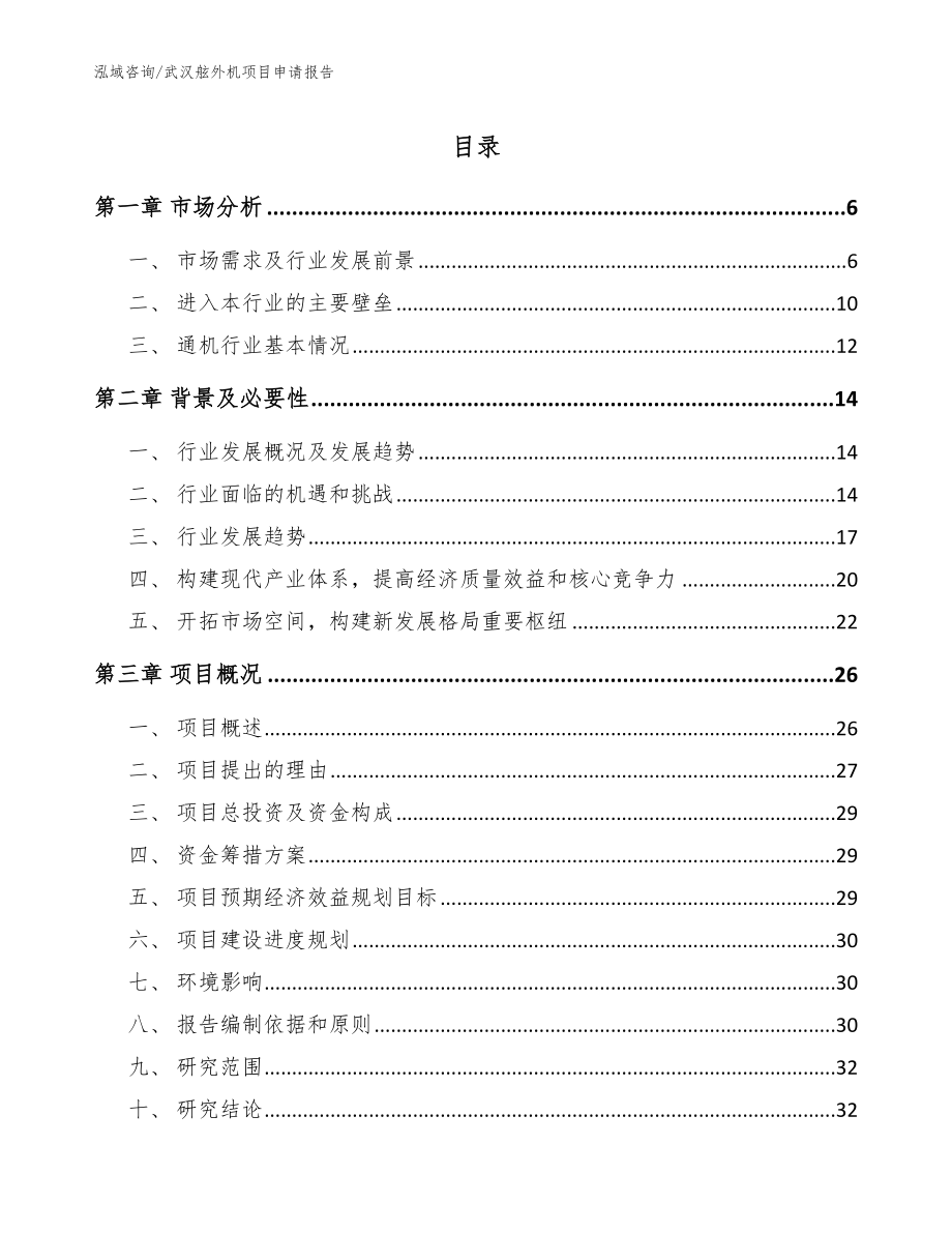 武汉舷外机项目申请报告_第1页