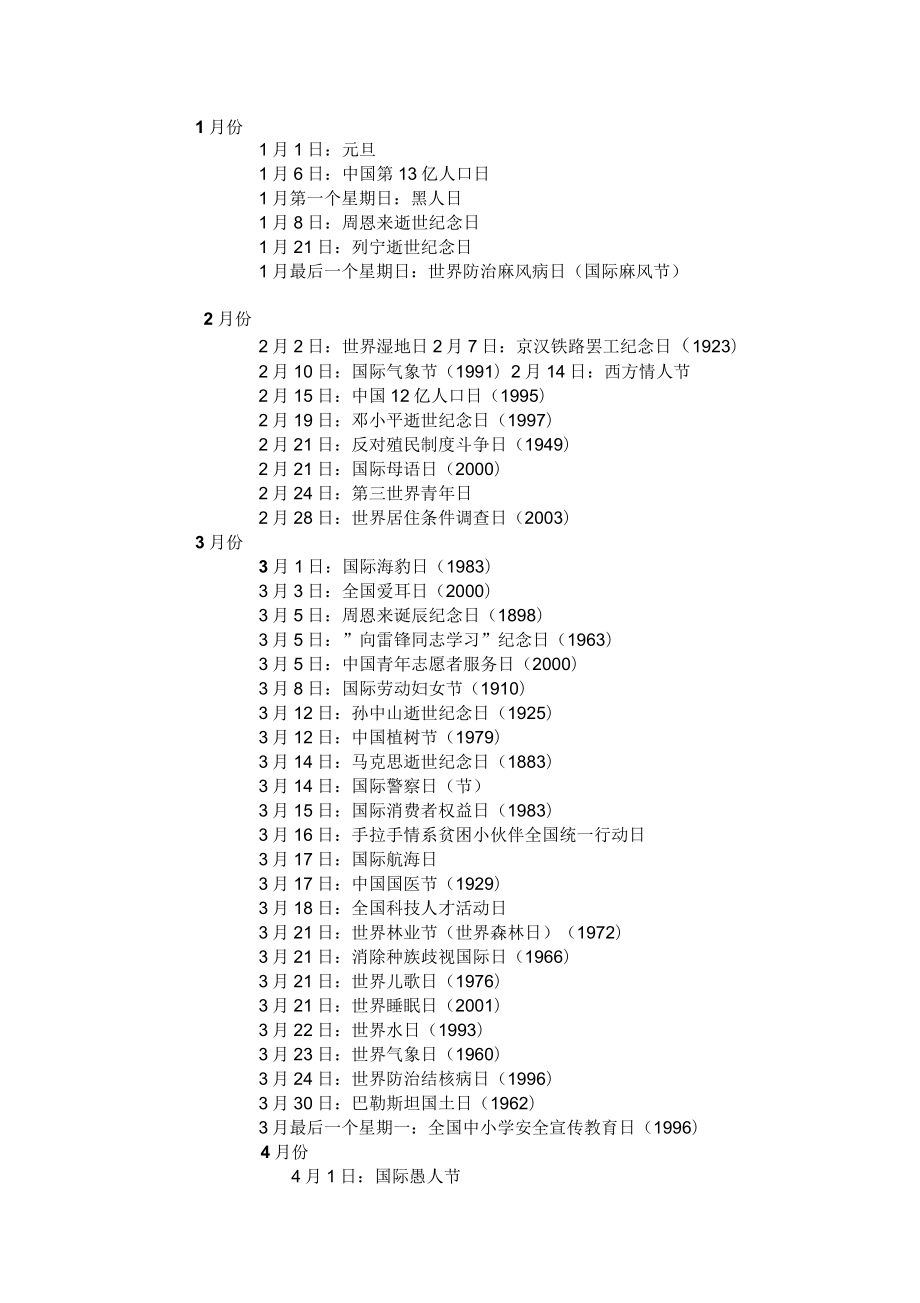 世界上所有节日汇总_第1页