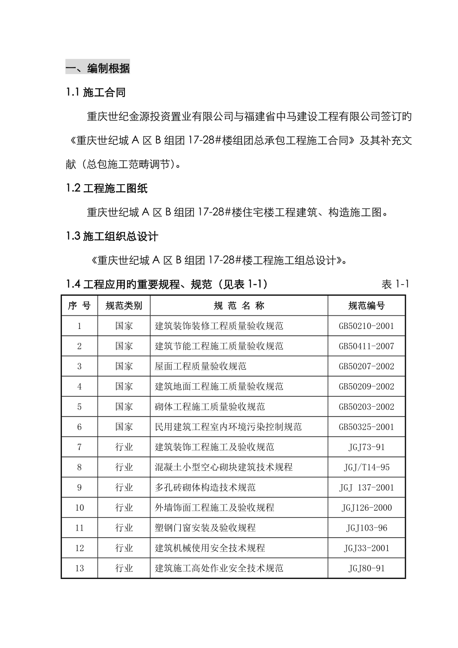 二次结构与装饰装修专项综合施工专题方案_第1页