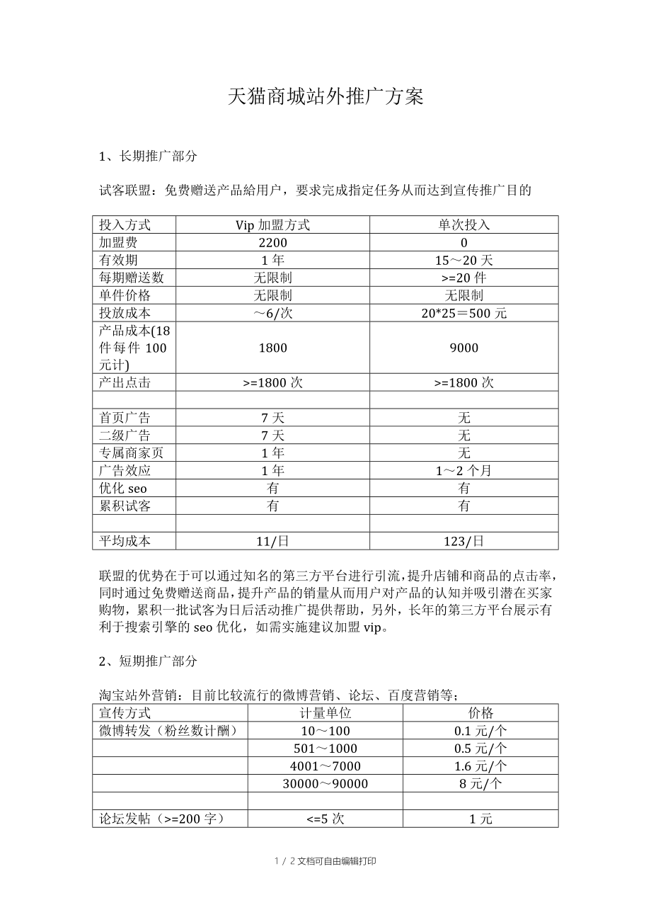 天猫商城站外推广方案_第1页