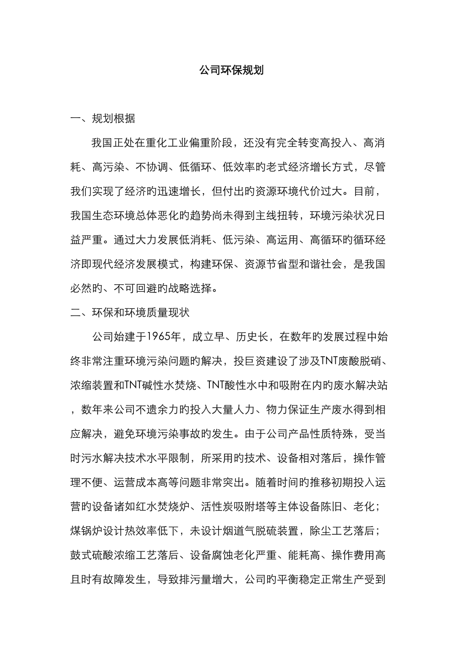 公司环境保护规划_第1页