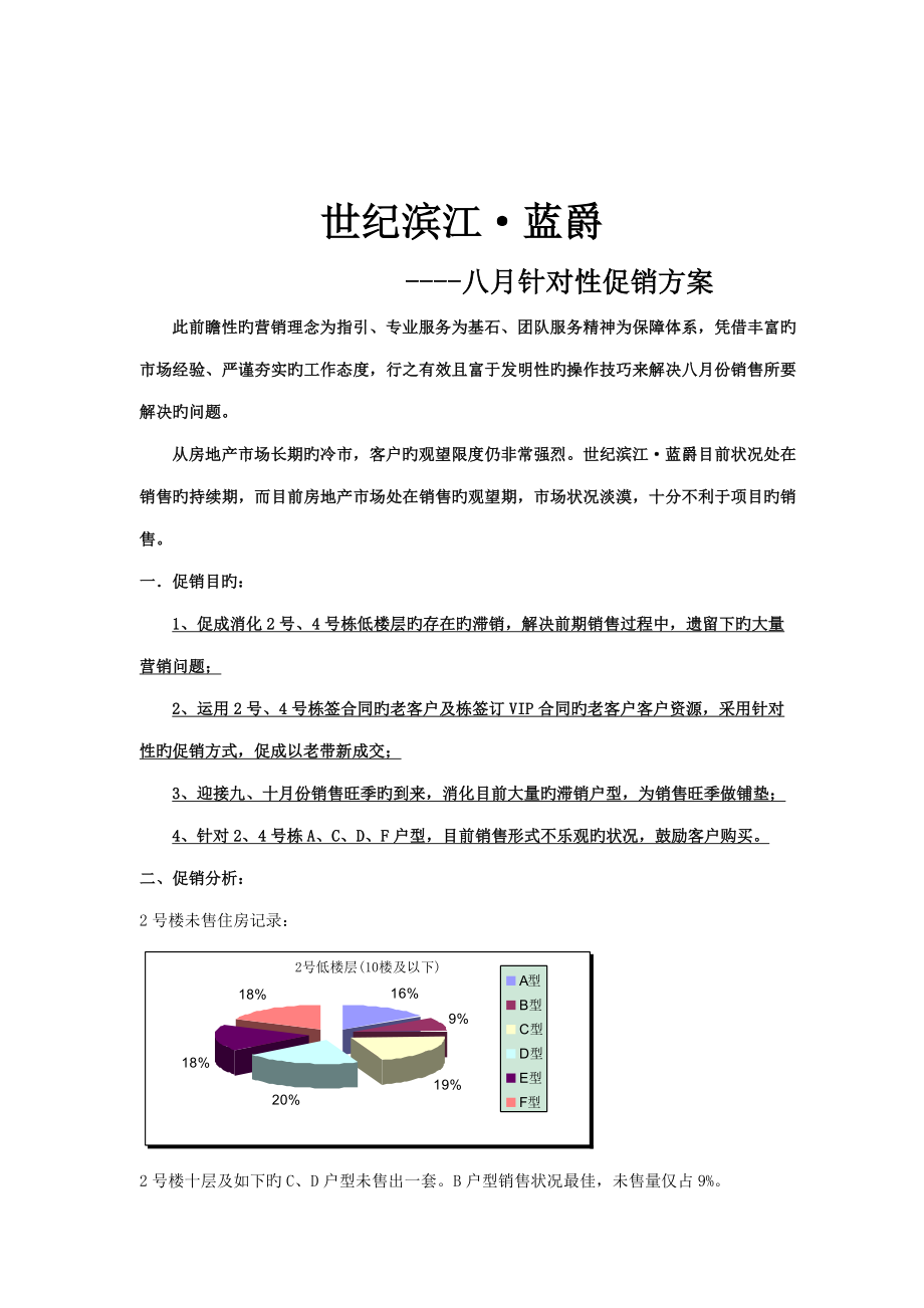 房地产八月针对性促销方案_第1页