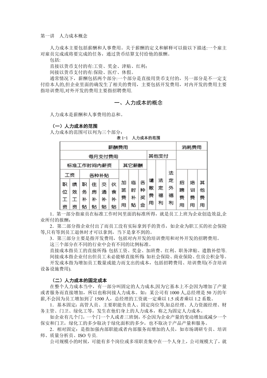 人力成本分析与控制方法胡八一模板范本_第1页