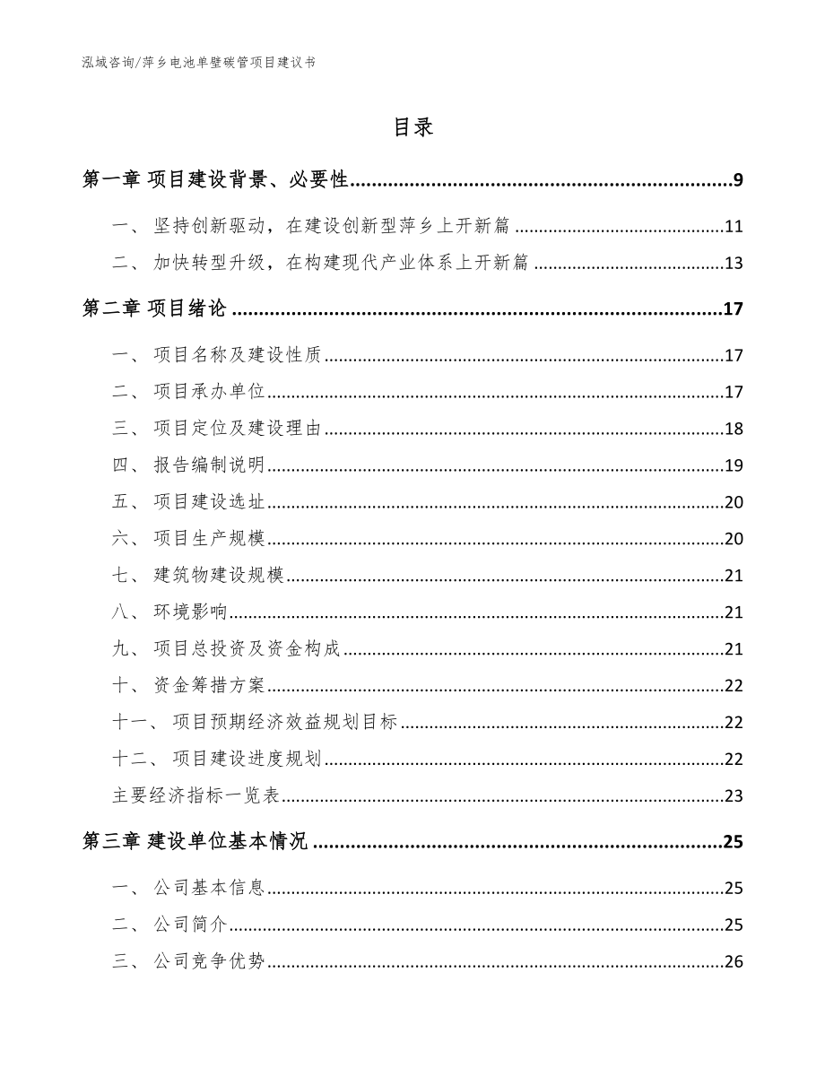 萍乡电池单壁碳管项目建议书_第1页