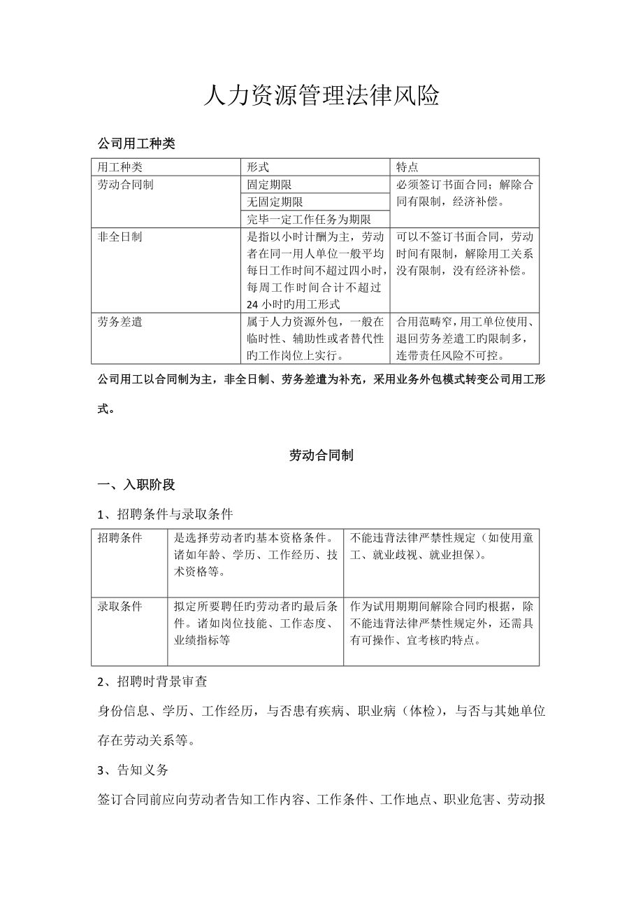 劳动用综合工法律风险_第1页