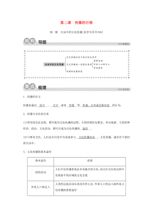 2020春七年級(jí)歷史與社會(huì)下冊(cè) 第七單元 生活的變化 第二課 傳媒的行程 第一框 生活中的文化傳播同步測(cè)試（含解析） 新人教版