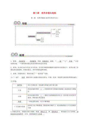 九年級歷史與社會下冊 第七單元 跨世紀的中國與世界 7.3 世界多極化趨勢 7.3.1 世界多極化同步練習（含解析） 新人教版