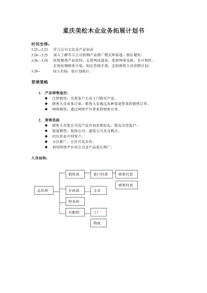 业务拓展计划书