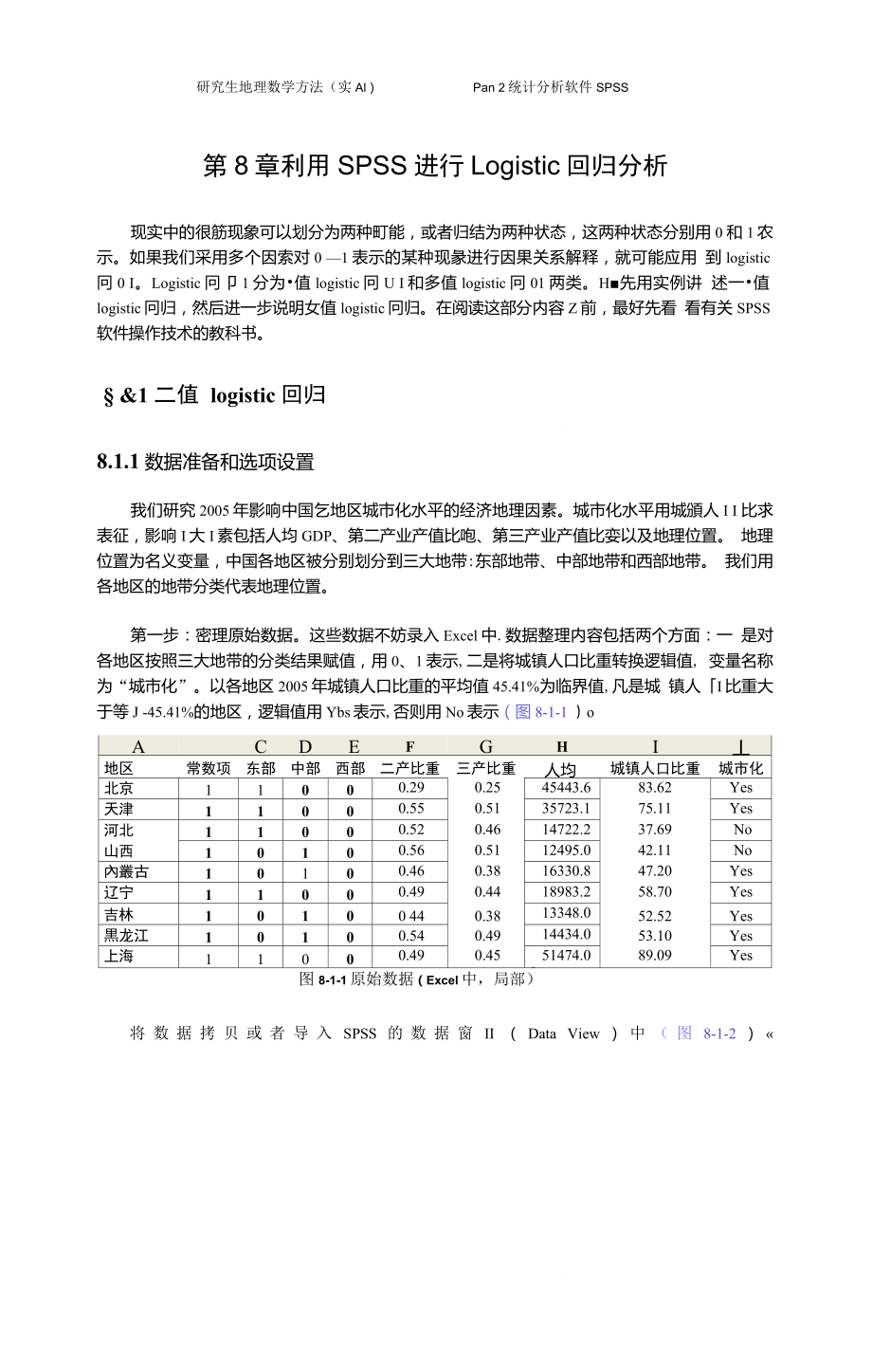 利用SPSS进行Logistic回归分析_第1页