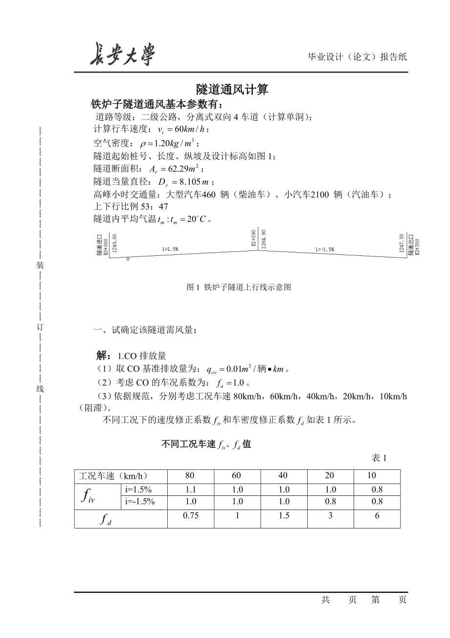 铁炉子隧道通风计算_第1页