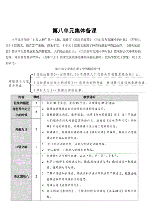 部編版二年級(jí)下冊(cè)語(yǔ)文 第8單元 23 祖先的搖籃【教案】