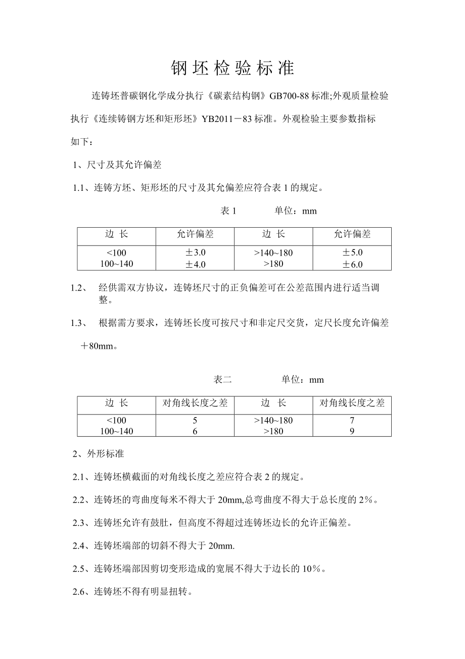 钢坯检验标准_第1页