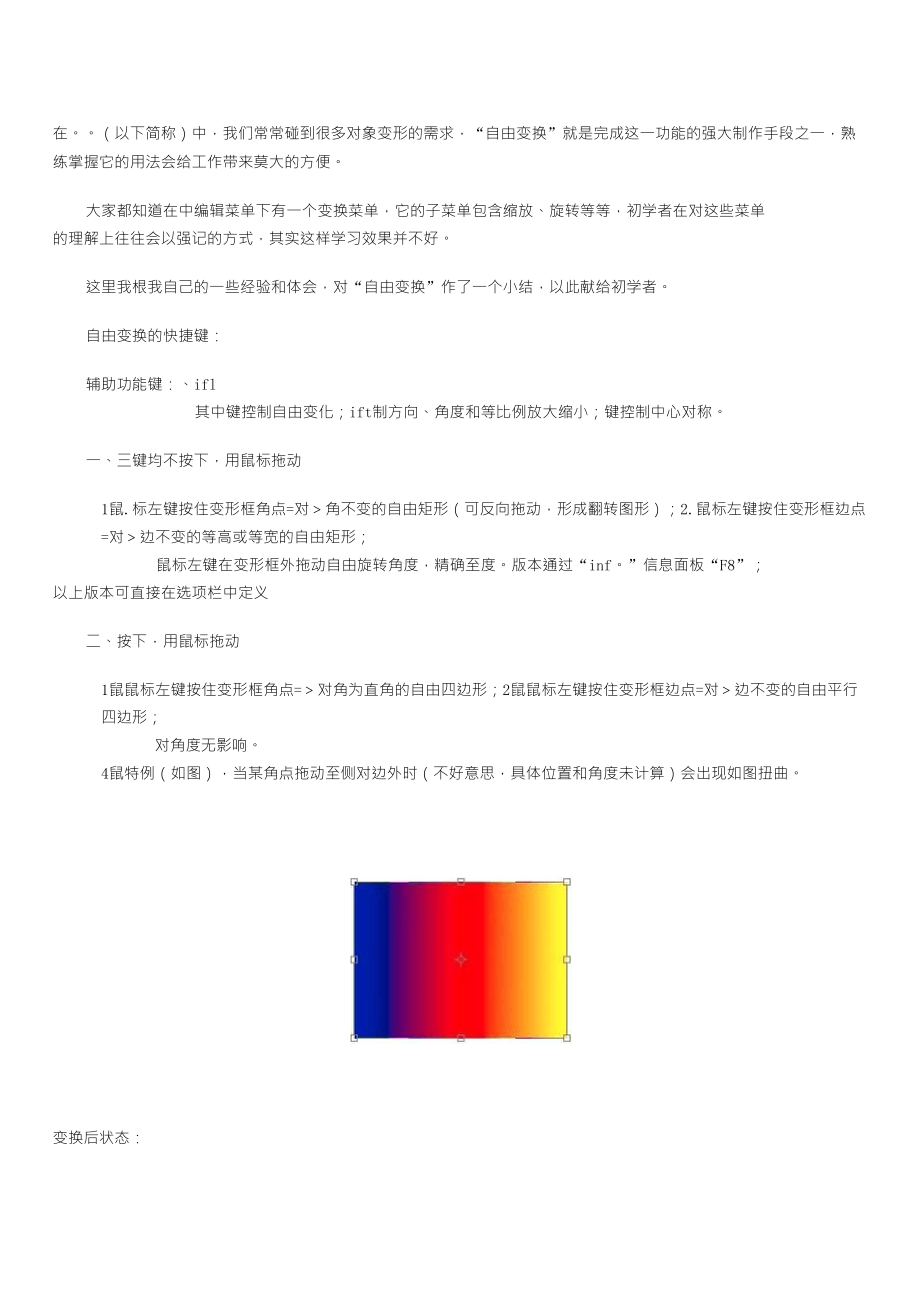 PS教你如何玩转“自由变换”_第1页