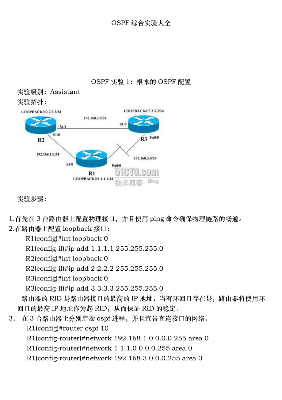 OSPF综合实验大全_第1页