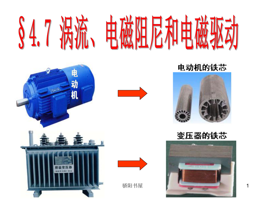 4.7渦流、電磁阻尼和電磁驅(qū)動[課資資源]_第1頁