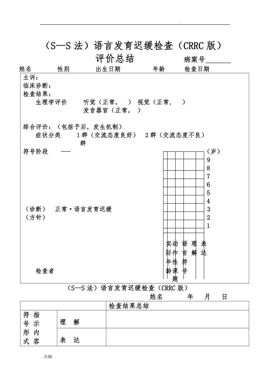 儿科ss评估量表_第1页