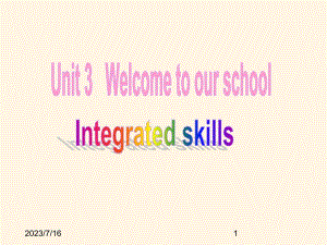 译林版七年级上册英语ppt课件：-第三单元integrated-skills