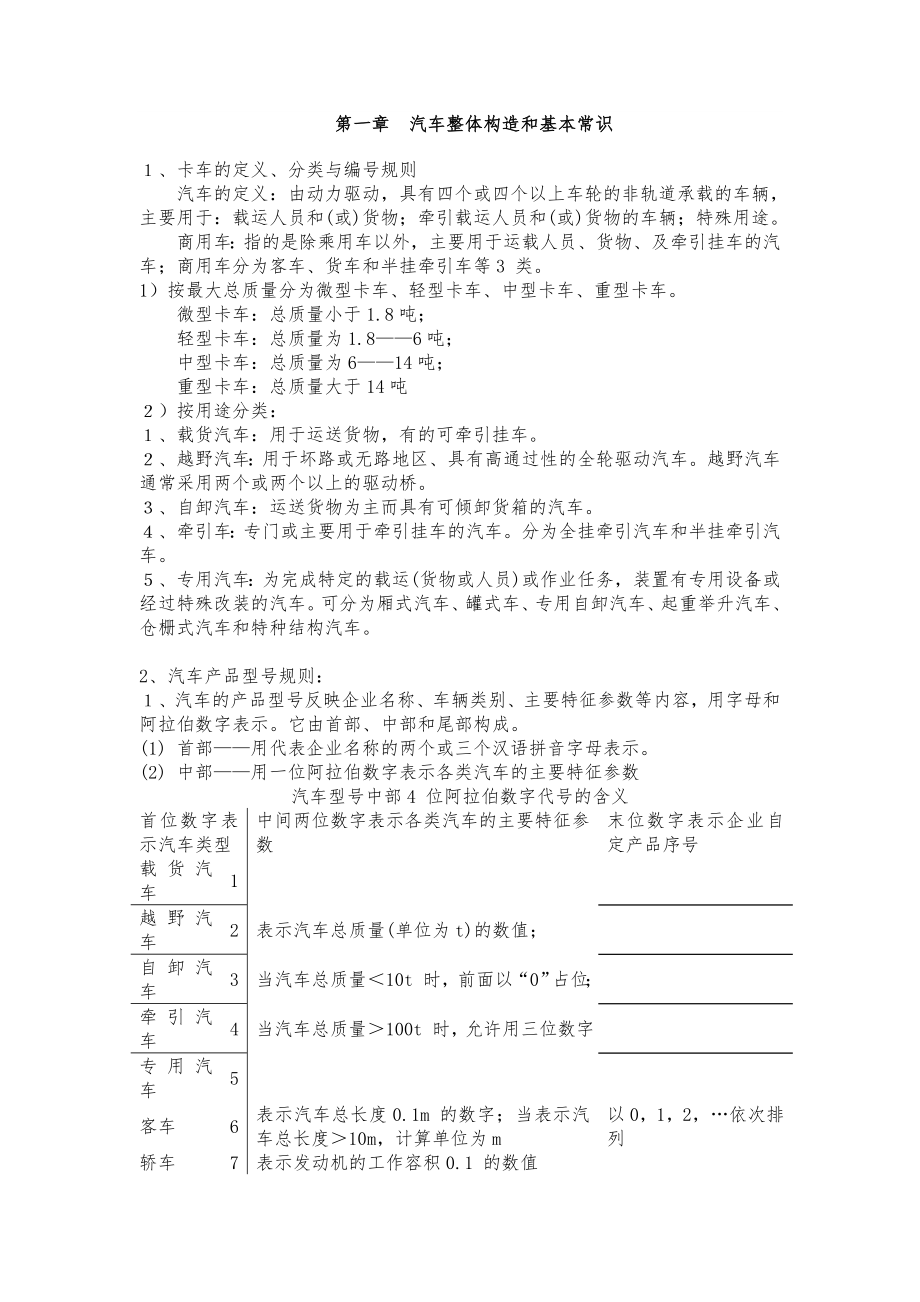 新鉴定员应知应会--汽车构造知识题库_第1页