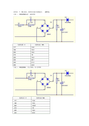 LED球泡灯4种方案数据比较