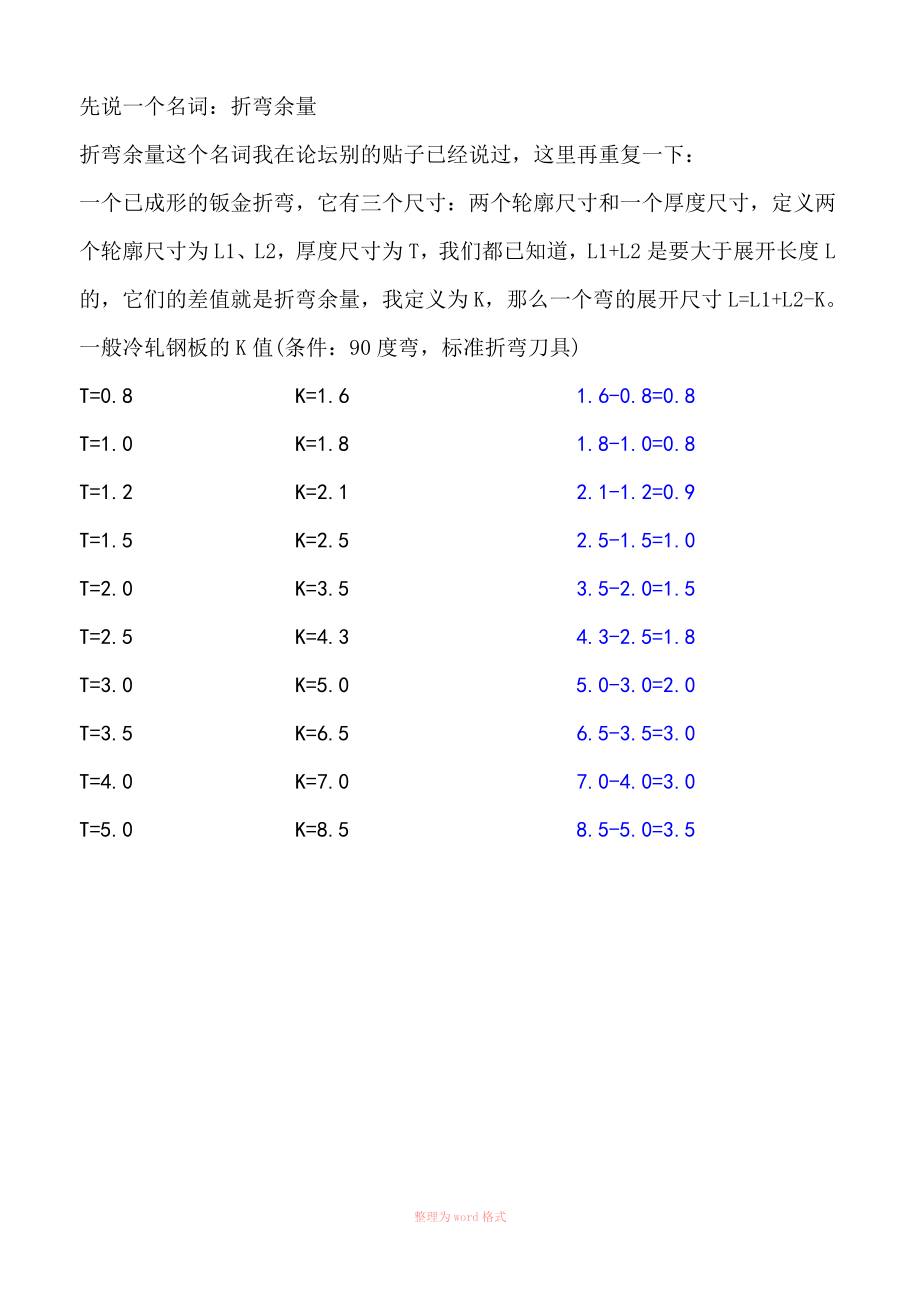 钣金展开计算公式_第1页