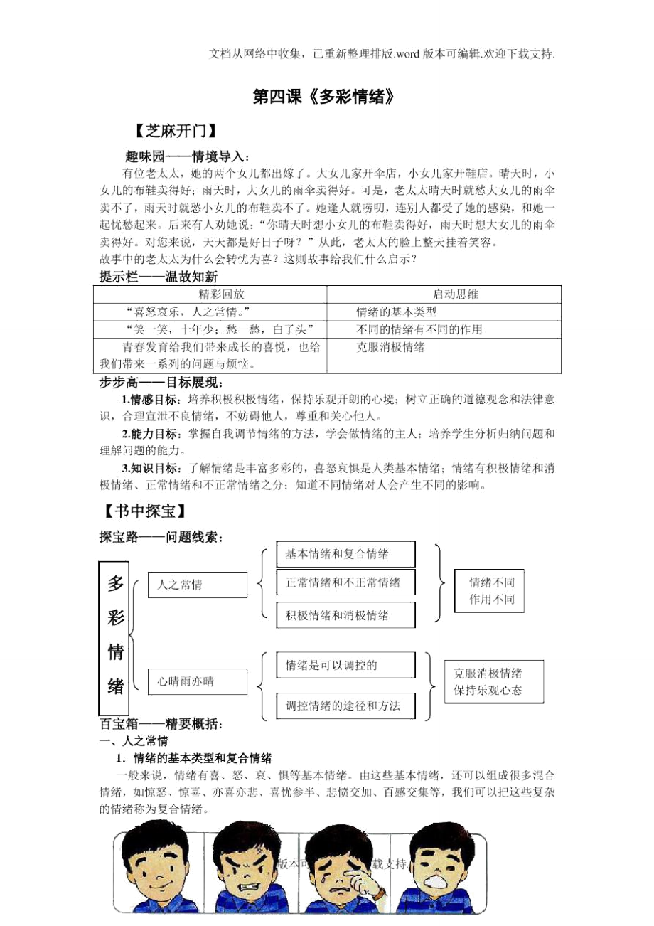 教科版思品七下多彩情緒1_第1頁