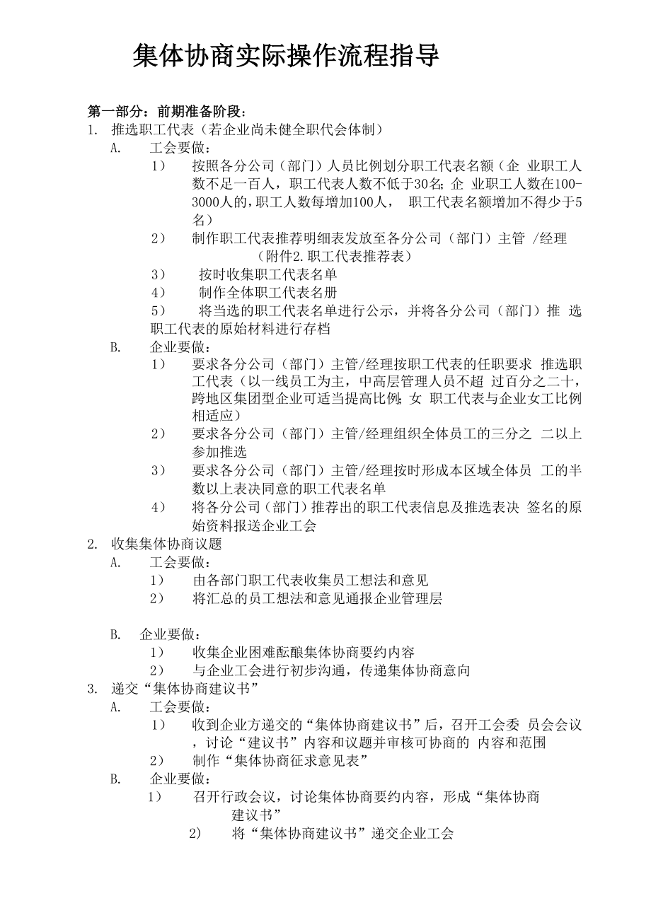 企业集体协商流程_第1页