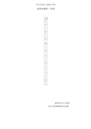 《風力發(fā)電》作業(yè)及期末復習題