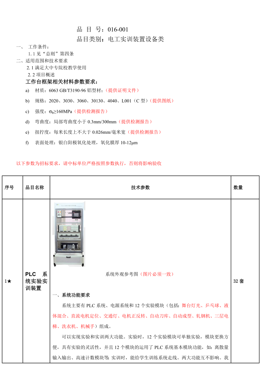 第16包电工实训装置设备类_第1页