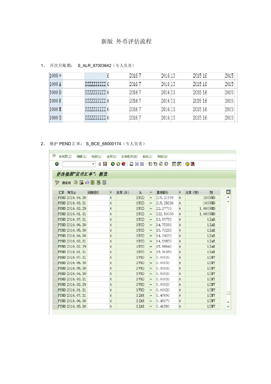 SAP外币评估操作流程_第1页