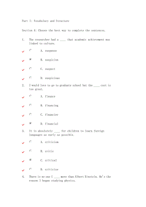 unit3 新標(biāo)準(zhǔn)大學(xué)英語 視聽說 綜合教程 網(wǎng)上作業(yè) 答案