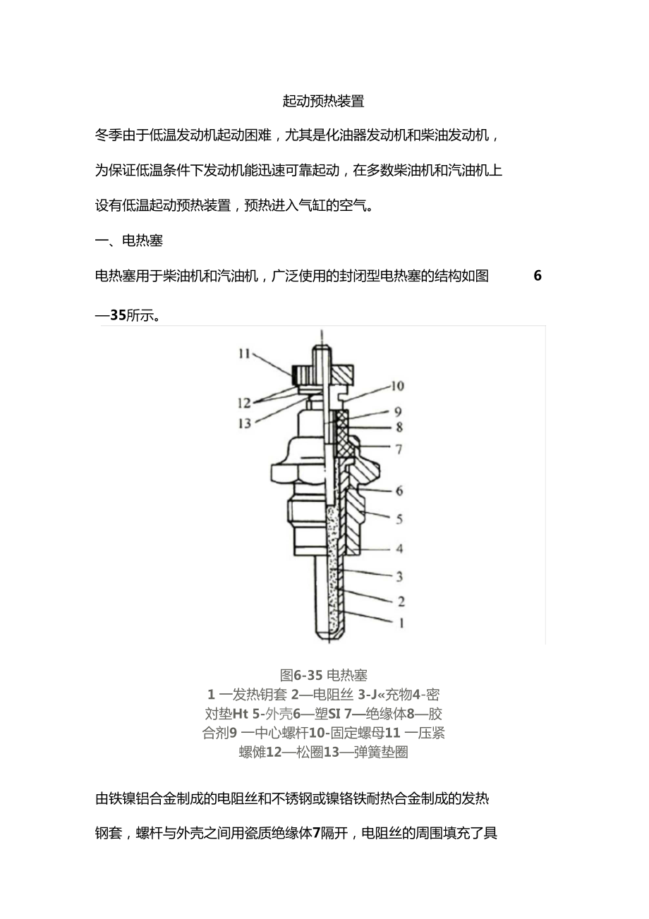 起动预热装置_第1页